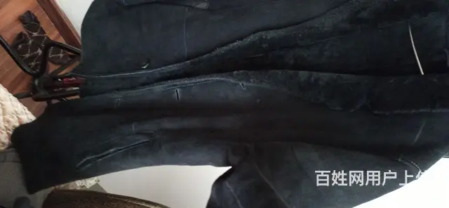 黑色皮毛一体皮衣 - 图片 6