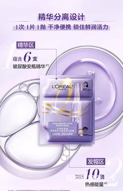 欧莱雅玻尿选水光蒸汽发膜批发代理一件代发 - 图片 7