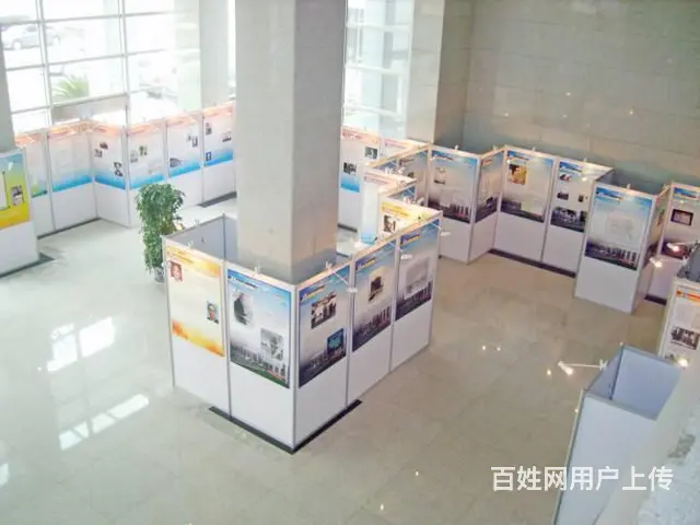 八棱柱书画展板海报屏风宣传展架展展板 - 图片 2