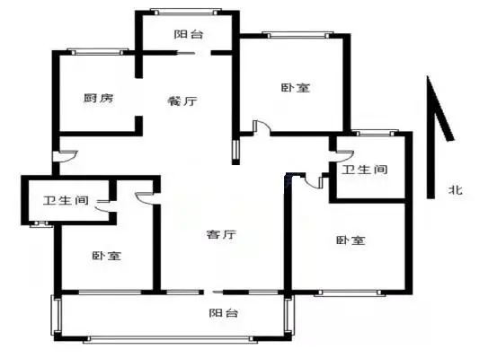 整租·水岸名都 3室2厅2卫 楼梯房 中间楼层  拎包入住 - 图片 9