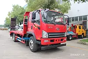 新款解放单桥挖机平板运输车 可分期包上户