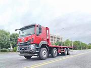 东风柳汽直板车　运输大挖机钻机木材管道拖板车