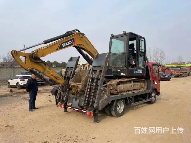 蓝牌60钩机拖板车 重汽豪沃平板车价格便宜包上牌 - 图片 6