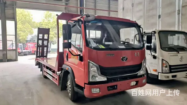 重汽豪曼蓝牌挖掘机平板车可拉10吨挖掘机可分期 - 图片 1