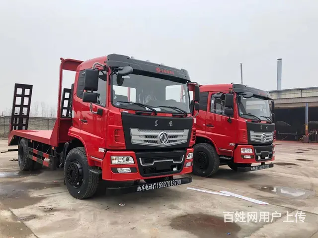 150挖机拖车板车东风单桥平板车4米2短轴距可选 - 图片 11