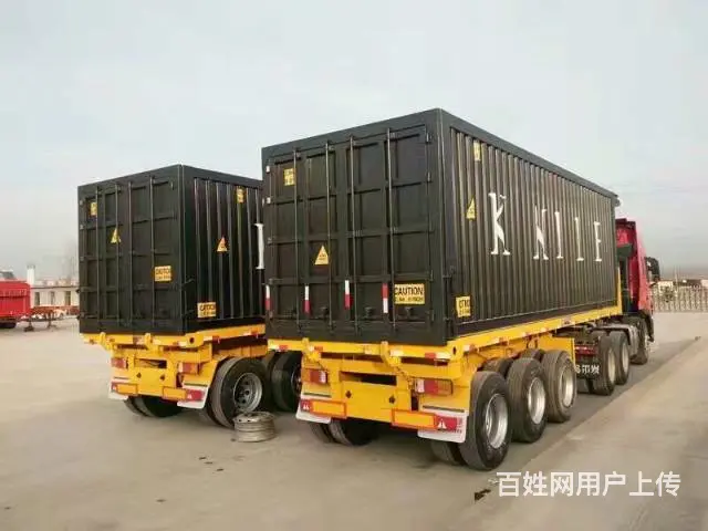 全车定制自卸平板后翻半挂车 专家制造 - 图片 1