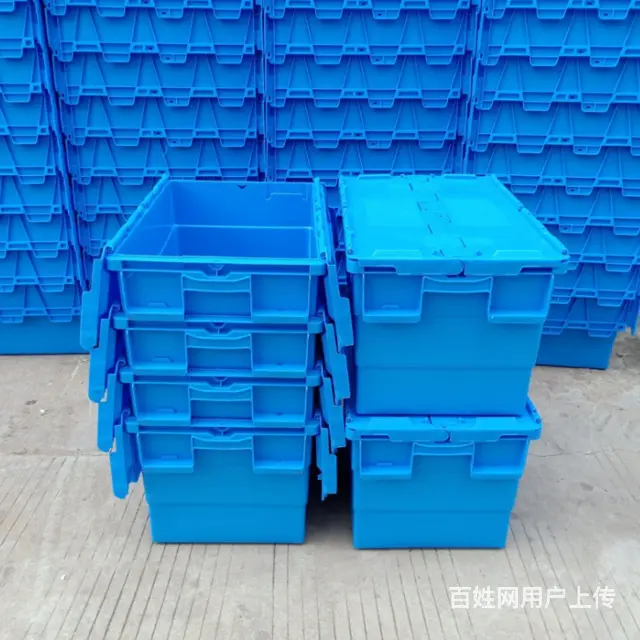 塑料折叠筐美团筐双色颠倒箱零件盒塑料保温箱单冻器 - 图片 2