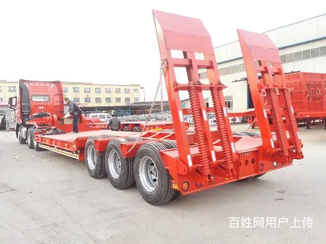 订做13米挖掘机平板运输车15562397045 - 图片 2