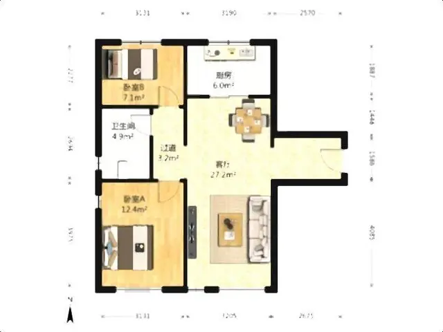 押一付一 劳动路 双桥地铁口 胥江龙湖 凤凰胥岸 云庭 万科 - 图片 10