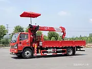 东风多利卡200马力10吨四节随车吊 单桥车厢 长