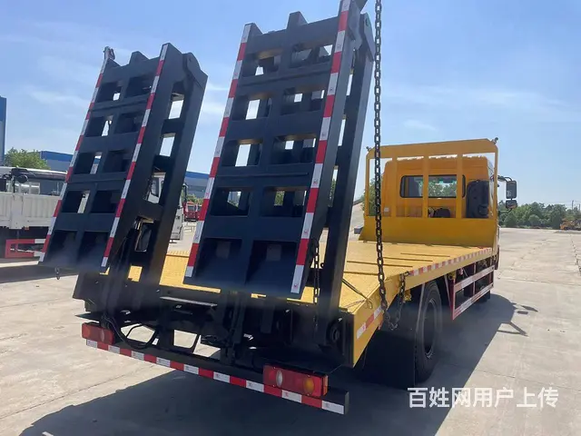 爆款东风D17H平板车 拖150挖机拖板车现车送车 - 图片 4