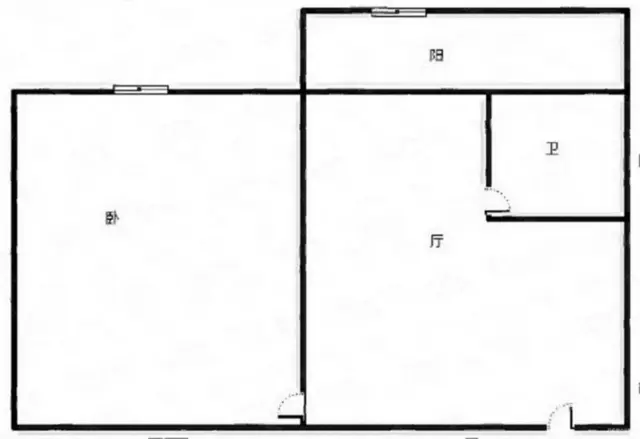 城建小区 4楼普通住宅1厅 简单装修 - 图片 4