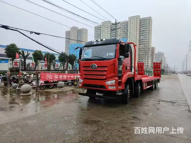 新款国六解放J6前四后八平板车图片视频配置价格 - 图片 11