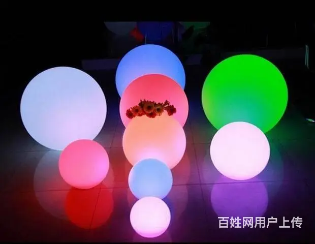 广州发光吧台出租，发光吧椅出租，发光球出租租赁 - 图片 4
