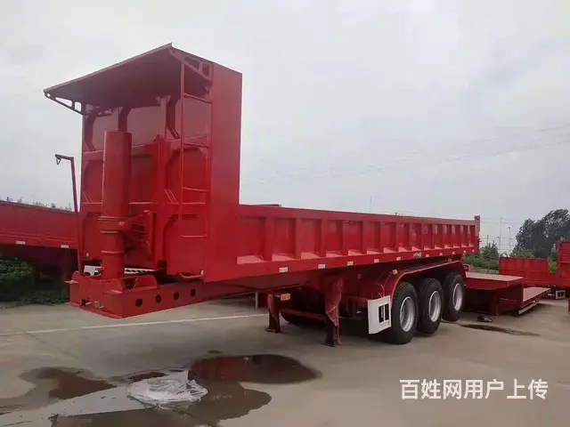 济宁定制 9米5后翻半挂车 现车即提 - 图片 4