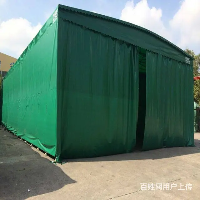 推拉雨棚仓库棚伸缩蓬篮球棚收缩帐篷移动遮阳棚 - 图片 5