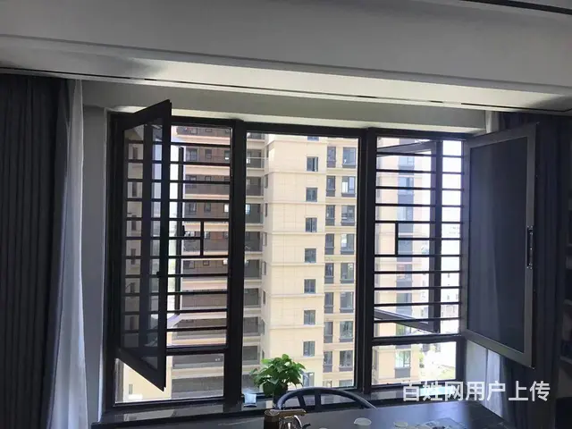 金刚网纱窗免打孔防盗纱窗上下推拉式纱窗 - 图片 2