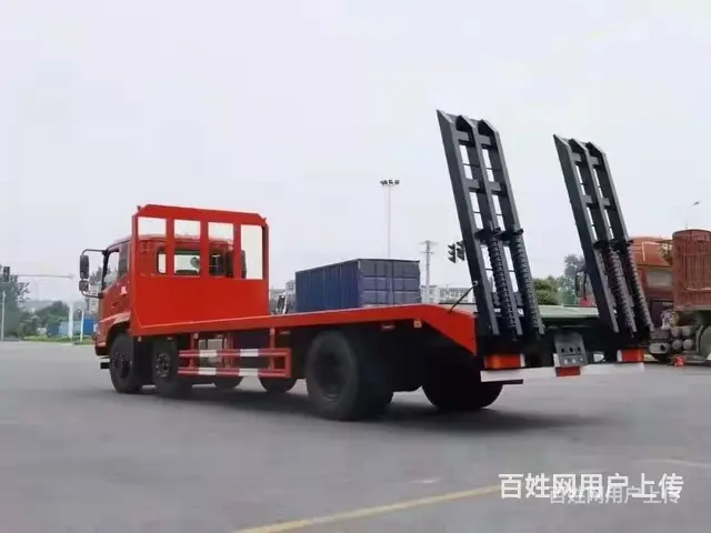 东风天锦小三轴拉23吨左右挖机平板车 拖板车 报价多少 - 图片 3