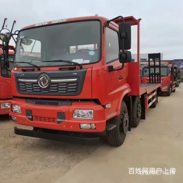 国六东风天锦小三轴拖板车 挖机平板车 性价比高 - 图片 6