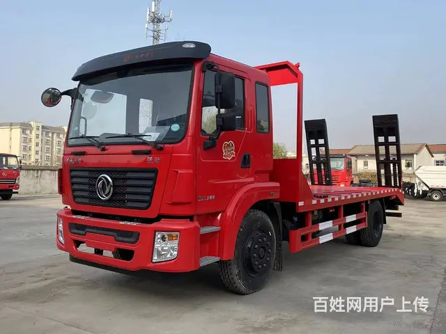 东风锦程六缸大马力拖车拖150 180挖掘机平板车 - 图片 2
