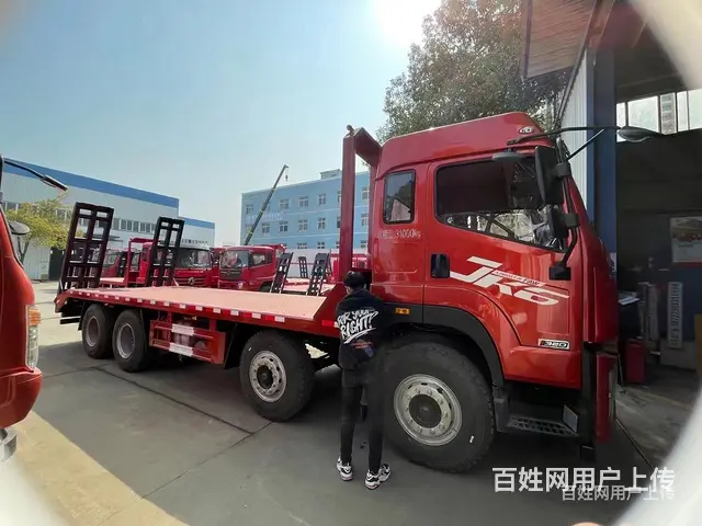 玉树国六解放J6K前四后八拖板车320挖掘机拖板车可选装单节 - 图片 11