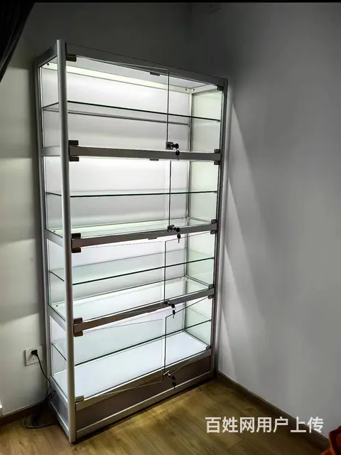 家用玄关柜矮柜餐边柜展示柜玻璃展柜酒柜模型柜定制 - 图片 1