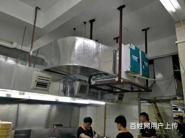 天河区排油烟系统油烟机净化器安装风机维修净化器安装 - 图片 1