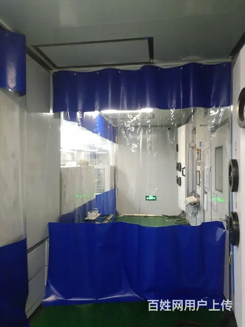 苏州折叠式推拉门帘，滑动伸缩门帘，PVC防水挡风帘 - 图片 4