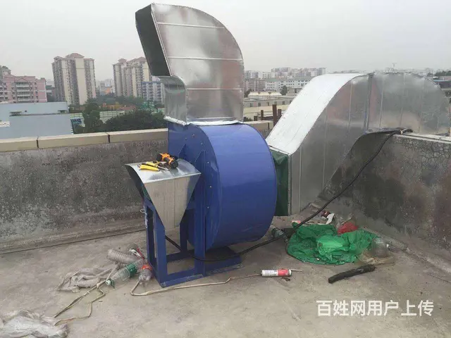 白云区湘菜馆排烟改效果油烟管道厨房抽油烟机维修安装 - 图片 1