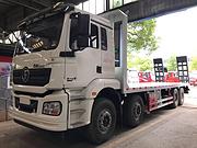 陕汽德龙前四后八平板运输车 陕汽平板运输车厂家