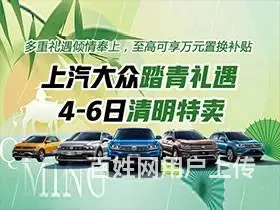 上汽大众踏青礼遇 4-6清明特卖 - 图片