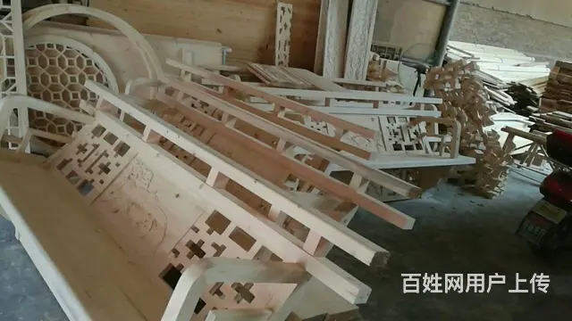 陕西西安实木美人靠中式吴王靠厂家 - 图片 3