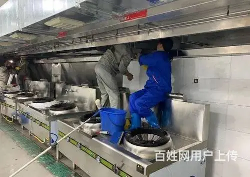 昆山张浦酒店餐厅油烟机清洗公司 商场油烟管道清洗 - 图片 1