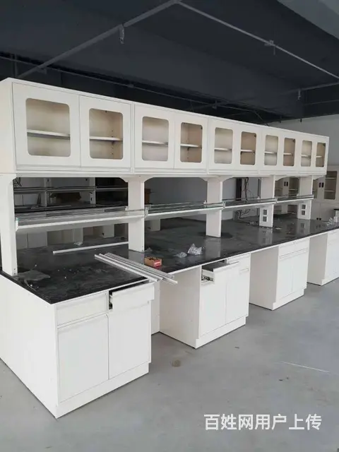 钢木实验台实验室边台边柜试验台工作台实验室操作台实 - 图片 1