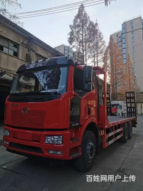 后八轮25吨挖机平板拖车 后双桥挖机拖板车 特价 - 图片 9