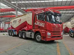 本公司生产一体式，半挂式散装水泥罐车