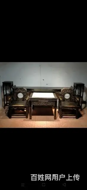 灵芝‬云石中堂六件套 - 图片 1