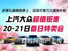 上汽大众超值钜惠 20-21日春日特卖会 - 图片