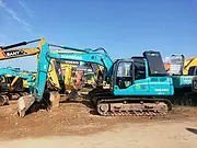 山河150挖掘机个人纯土方机二手挖掘机 手续齐全