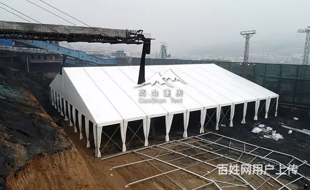 装配式环保篷房，煤场全封闭，工业仓储大棚，专业厂家 - 图片 2