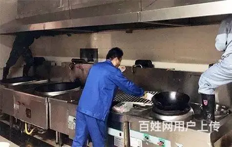 昆山经济开发区饭店单位食堂油烟机清洗，油烟管道清洗 - 图片 1