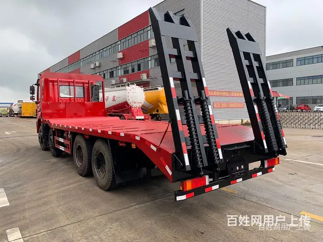 咸阳国六东风前四后八平板运输车总代直销手续齐全 - 图片 9
