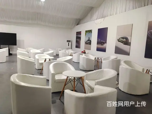 广州单人沙发租赁，白色沙发出租 - 图片 6