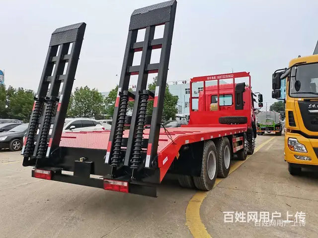 江淮前四后八挖机平板车 运输大型320挖机平板拖车动力强 - 图片 9