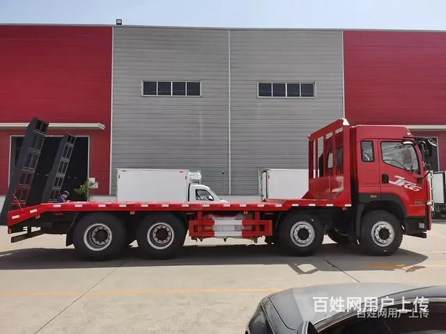 吉林国六解放J6K前四后八拖板车7米5平板拖车可以选装液压爬 - 图片 8