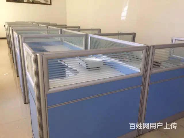 员工工位办公桌办公室隔断L型工位 - 图片 2