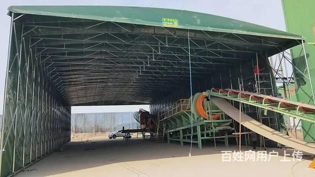 推拉雨棚定制移动电动伸缩折叠大型活动户外仓库篮球场 - 图片 3