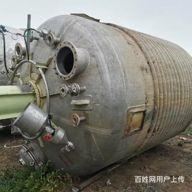 不锈钢外盘管反应釜,二手反应釜机械 - 图片 3