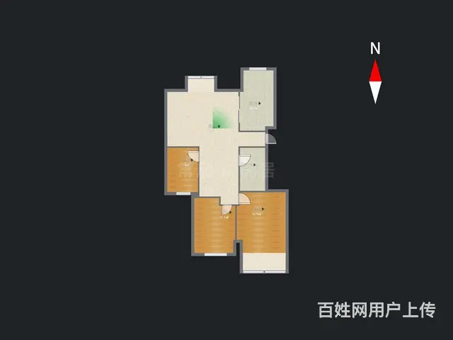 房东诚售博小北郊空置精装修三室两厅楼层好南北通透 - 图片 7