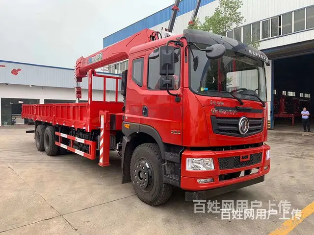 国六东风后八轮8至12吨随车吊 可分期 - 图片 1